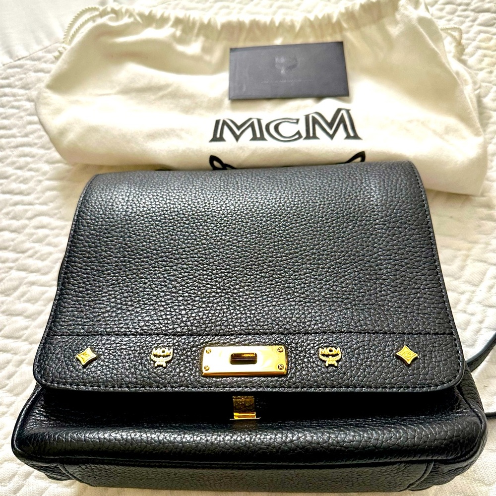 MCM 2 top handle and cross body bag.